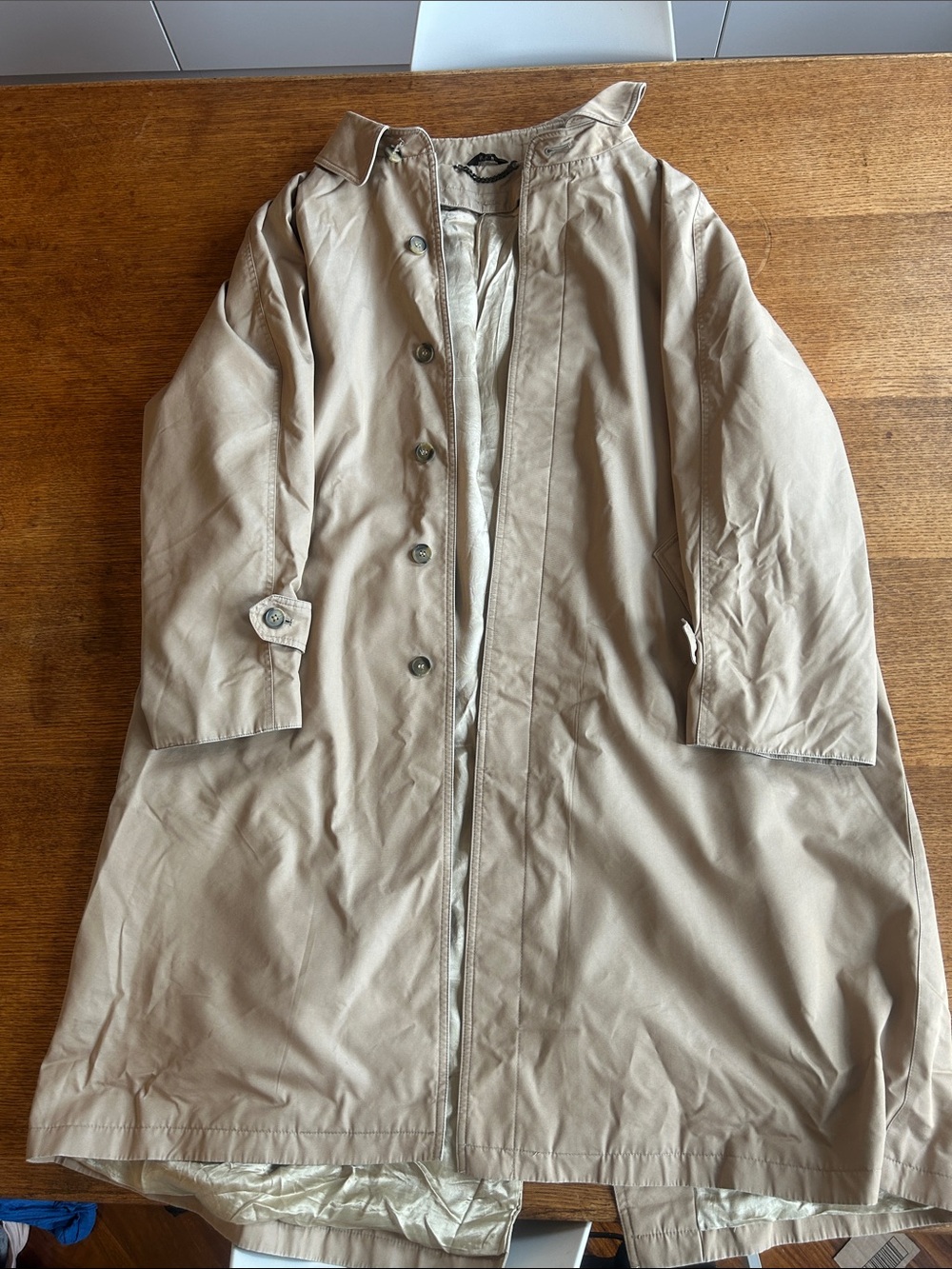 Vintage Givenchy Beige Trench Coat - Classic Lightweight Outerwear